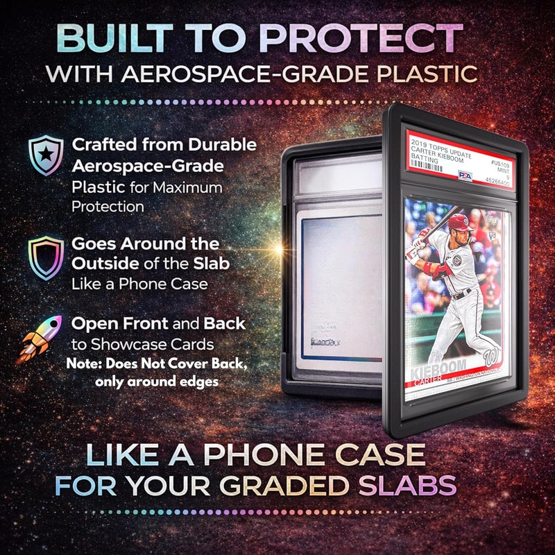 VALUN PSA Slab Bumper 10 PACK (SPARKLE MANIA LIMITED EDITION) – Hard TPU PSA Slab Protector Guard for Graded Cards – PSA Slab Bumper Guard for PSA Slabs – Card Slab Protector for PSA Card Protection - Image 2